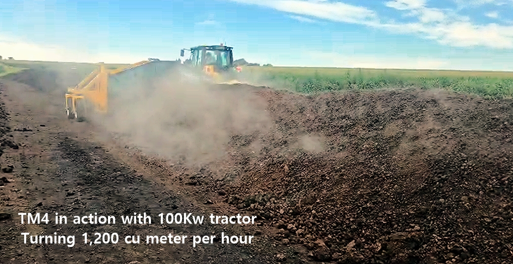 TM4 Compost Turner | 4 meter Tractor-Powered Windrow Compost Turner South Africa thumbnail 3