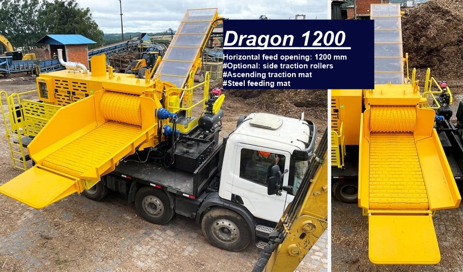 Industrial Whole Tree Chipper | 600 HP | Biomass Processing