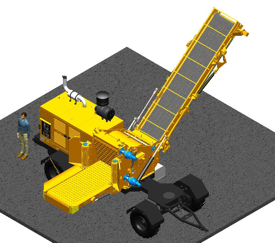 Industrial Whole Tree Chipper | 600 HP | Biomass Processing thumbnail 3