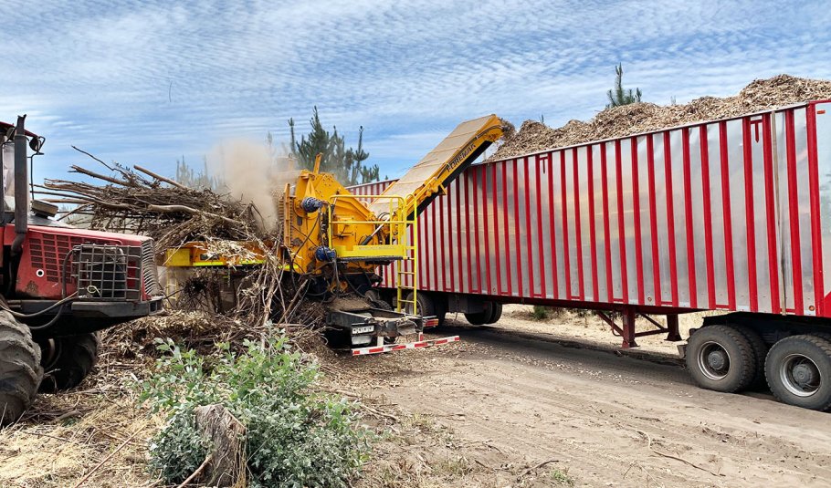 Industrial Whole Tree Chipper | 600 HP | Biomass Processing thumbnail 5