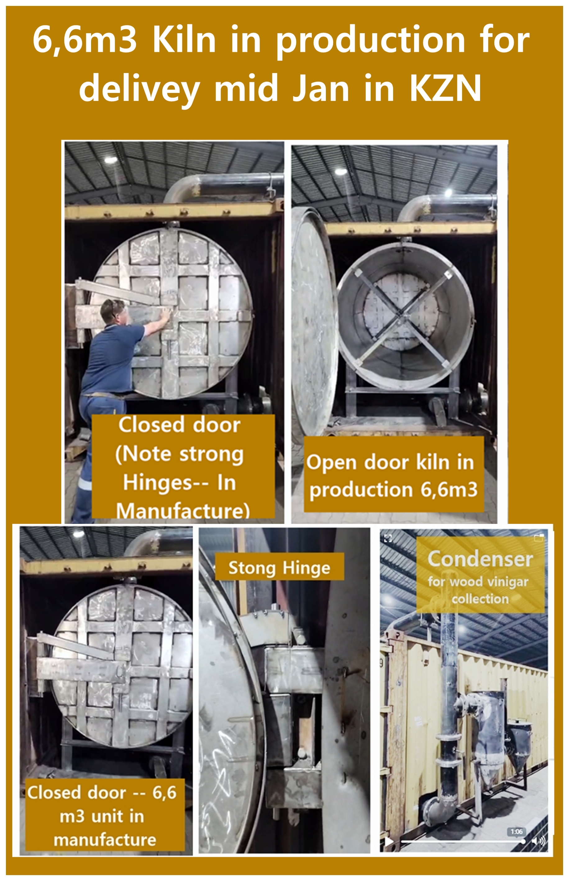 Sealed Biochar Kilns | Horizontal & Vertical Biochar Production Systems South Africa