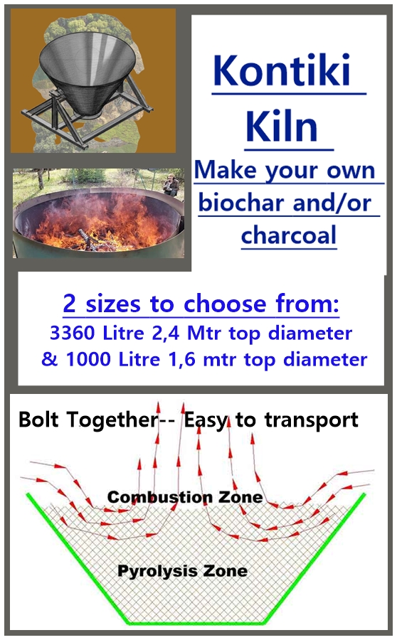Kon-Tiki Biochar Kiln | Open Flame Biochar Production thumbnail 3