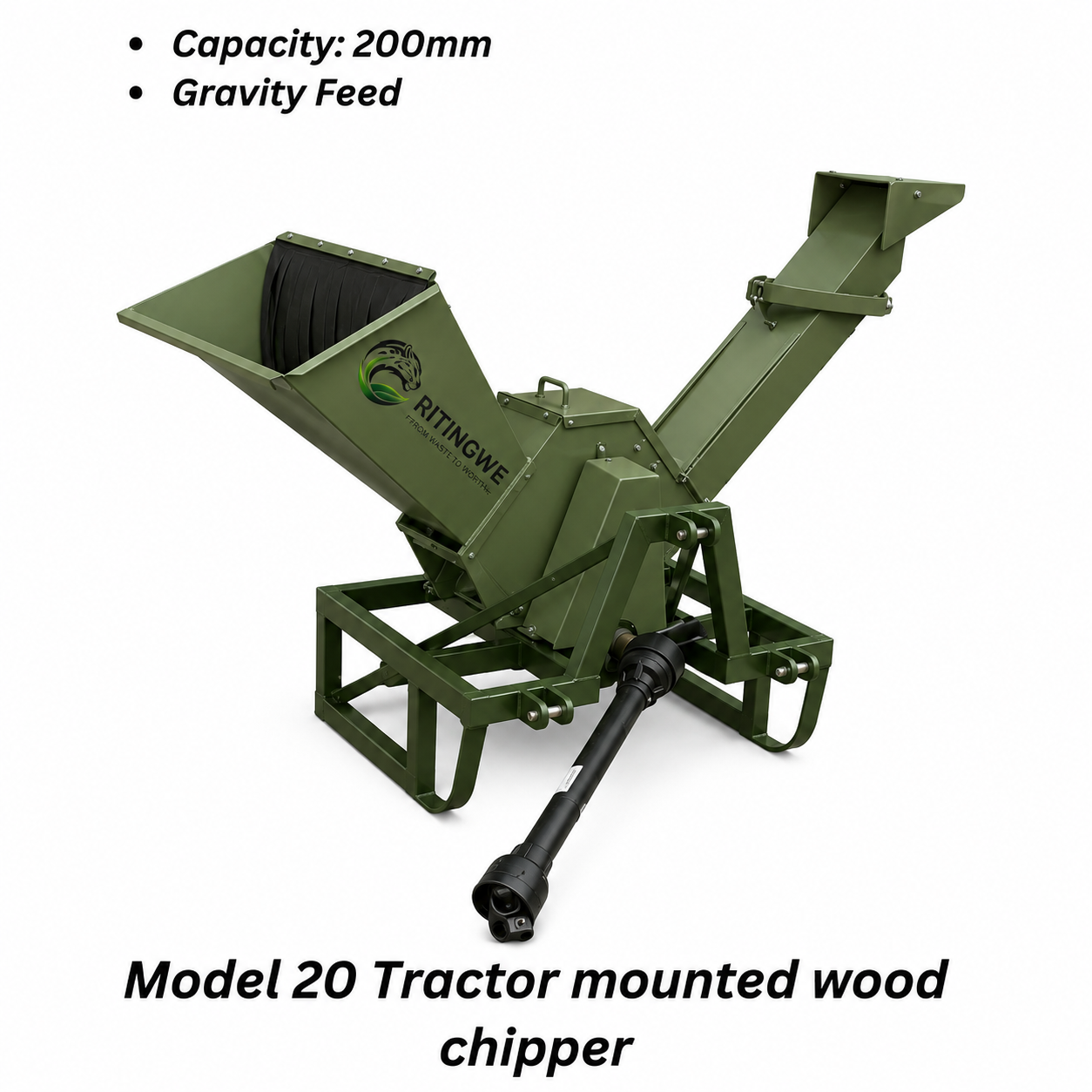 225 PTO Wood Chipper | Tractor Mounted Commercial Wood Chipper South Africa